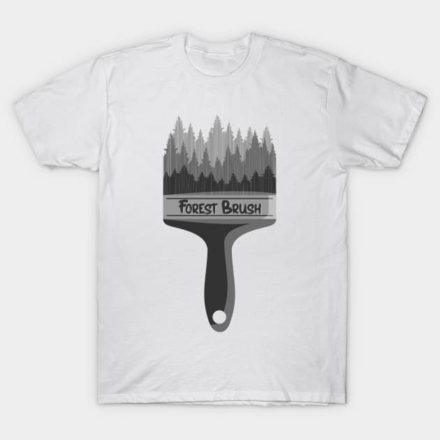 Forest Brush T-Shirt by dot.Dedi